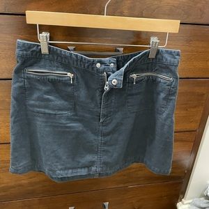 Abercrombie and Fitch Blue Corduroy Skirt